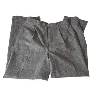 Rena Rowan Women’s Gray 100% Worsted Wool Dress Pants Woolmark Career